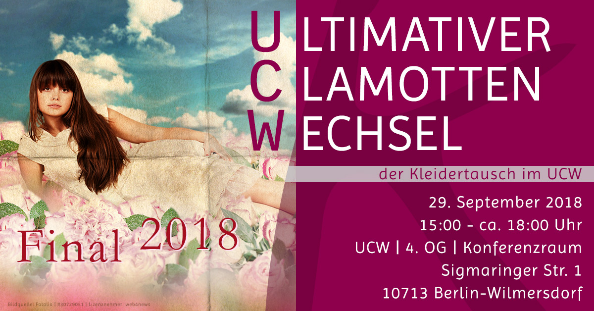 Kleidertausch in Berlin | 29.09.2018 | UCW Final 2018 | Komood, Marion Zens